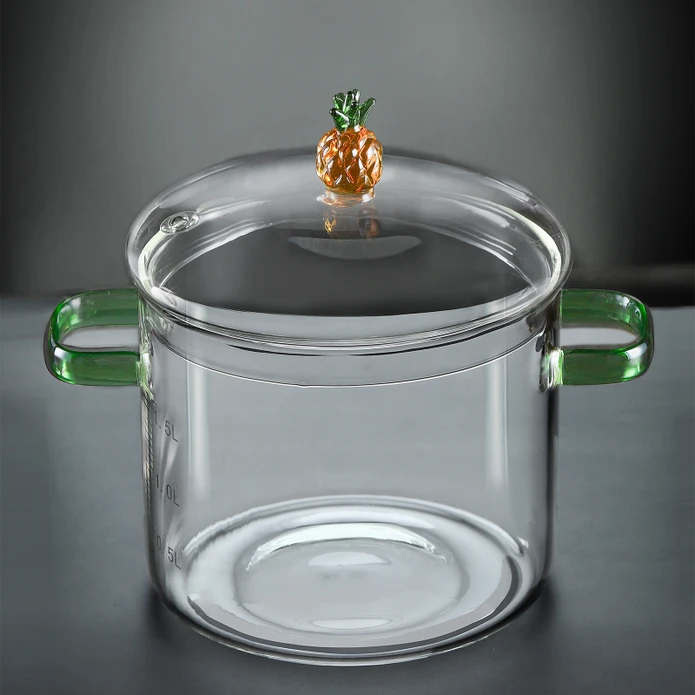 Borglas Ananas Serie Cam Derin Tencere 18 cm