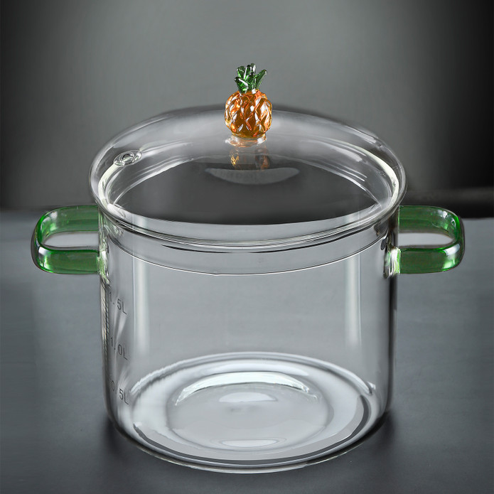 Borglas Ananas Serie Cam Derin Tencere 16 cm