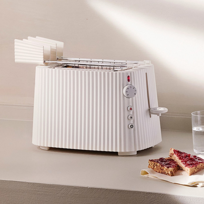 Alessi Plisse Ekmek Kızartma Makinesi Beyaz