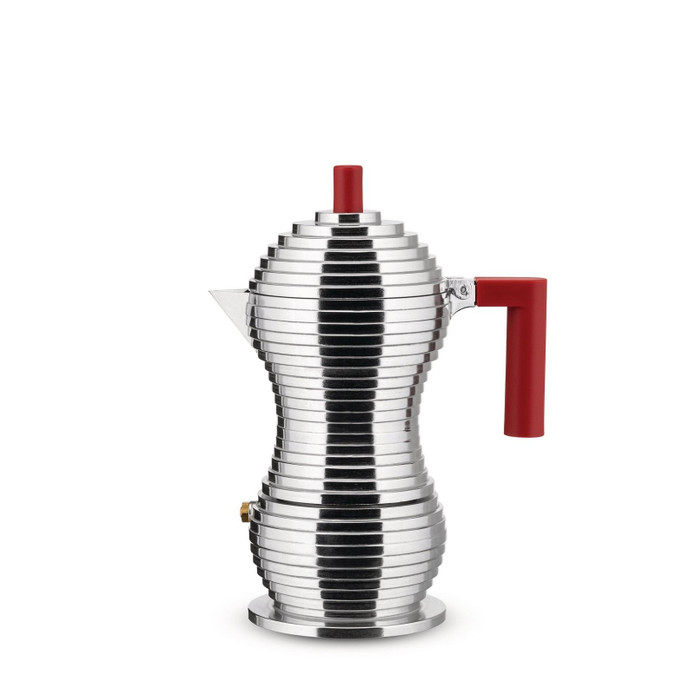 Alessi Pulcina Espresso Kahve Makinesi 20 cm Kırmızı 