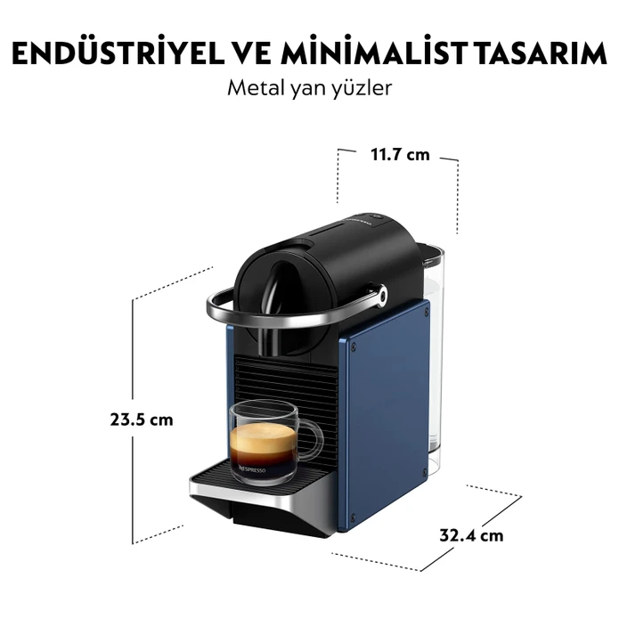 Nespresso D62 Pixie Mavi Kahve Makinesi