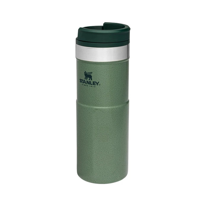 Stanley NeverLeak Travel Mug Hammertone Green 0.47 Litre