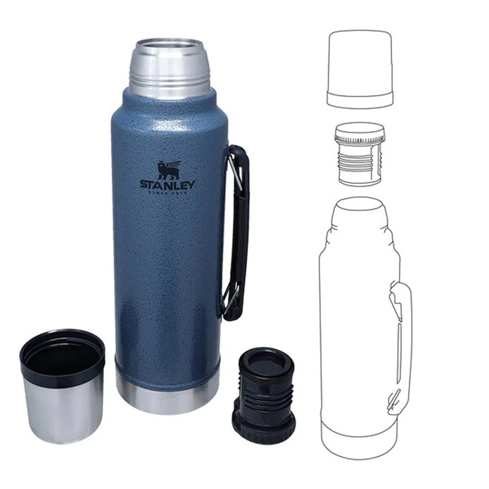 Stanley Legendary Classıc Bottle 1, 0l Hammertone Lake