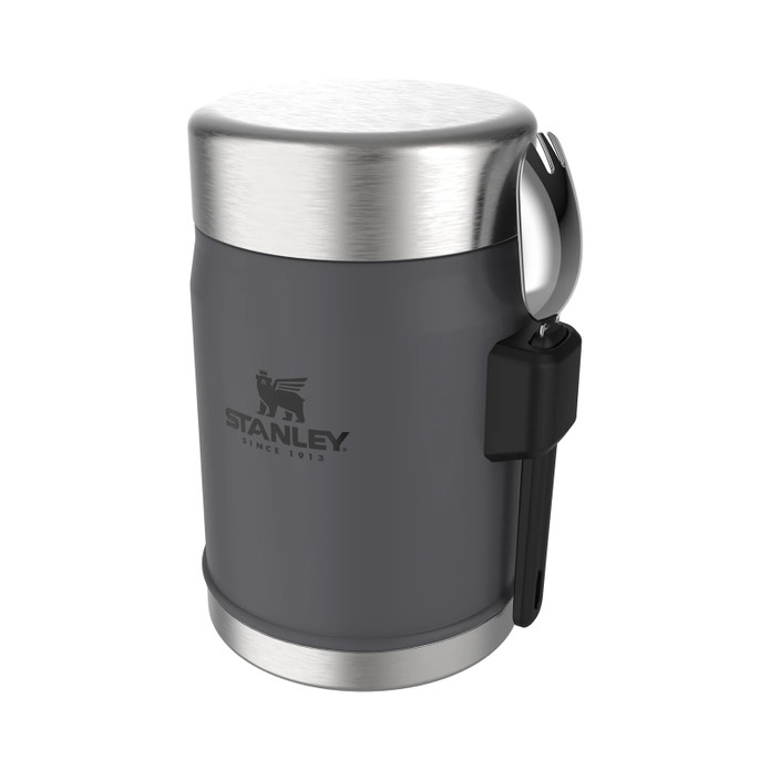 Stanley Legendary Food Jar 0,40L Kaşıklı Charcoal