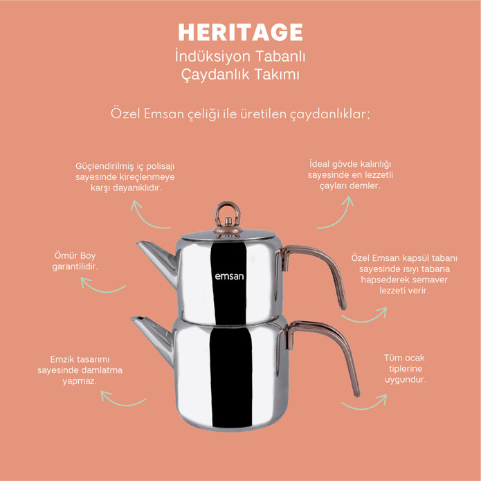 Emsan Heritage Maxi Çaydanlık Takımı