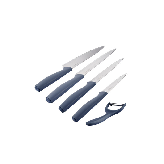 Emsan Logocity Soyacaklı 5'Li Bıçak Seti İndigo Mavi