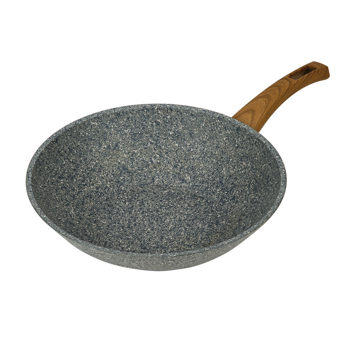 Karaca Silver Stone Granit İndüksiyon Tabanlı Wok Tava 28 cm