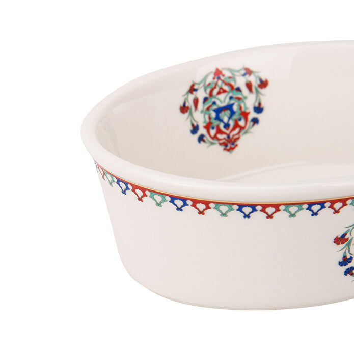 Karaca Nakkaş Oval Fırın Kabı 12 cm