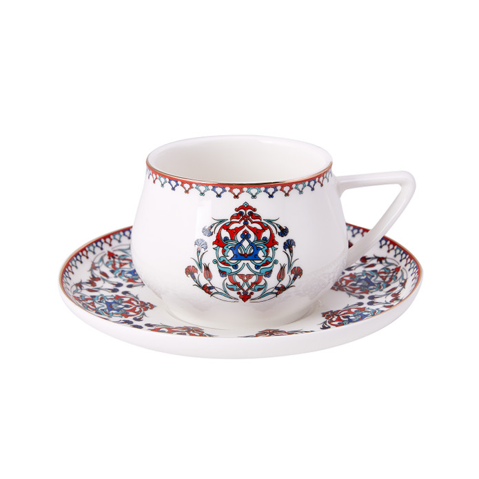 Karaca Nakkaş 4 Kişilik Çay Fincan Takımı 210 ml