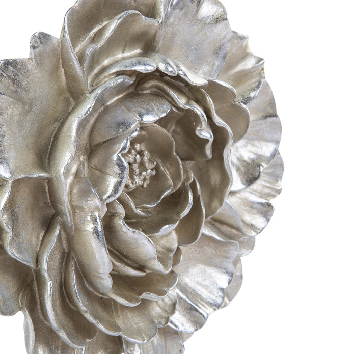 Karaca Nova Flower Silver Dekoratif Obje 20x3,5 cm 