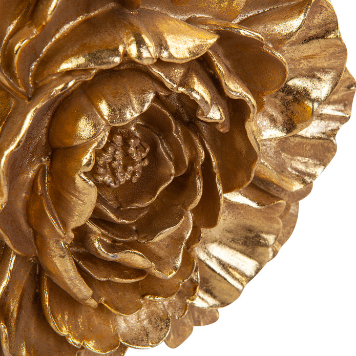 Karaca Nova Flower Gold Dekoratif Obje 20x3,5 cm 