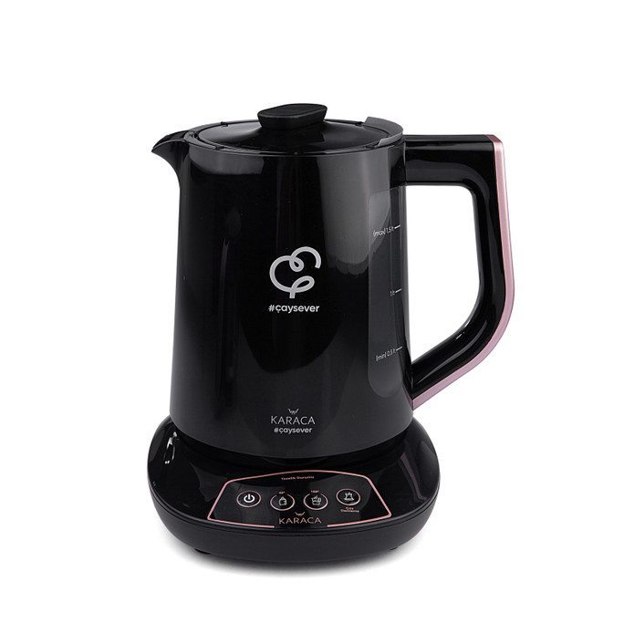 Karaca Çaysever 3 in 1 Konuşan Çay Makinesi Su Isıtıcı ve Mama Suyu Hazırlama 1700W Rosegold