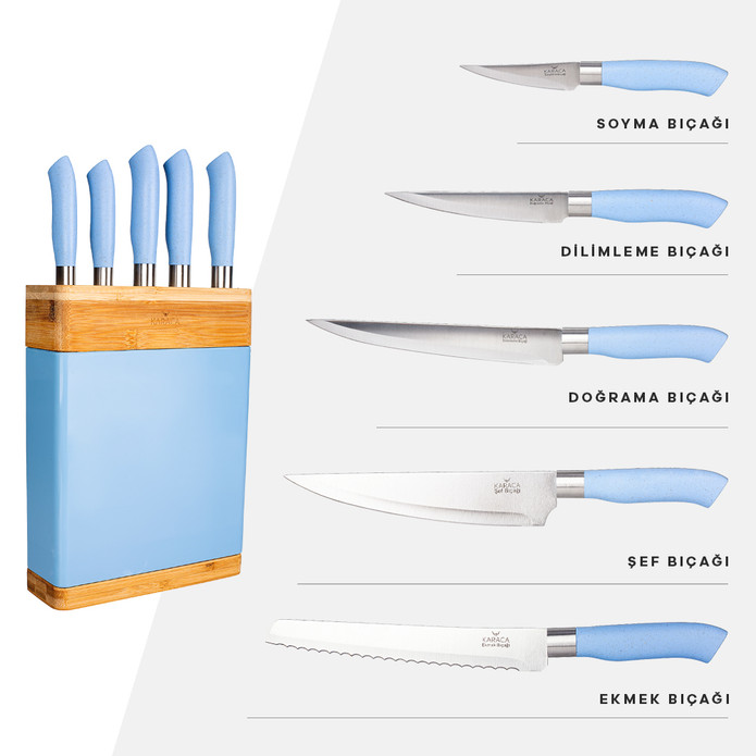 Karaca Nordic Blue Bıçak Seti