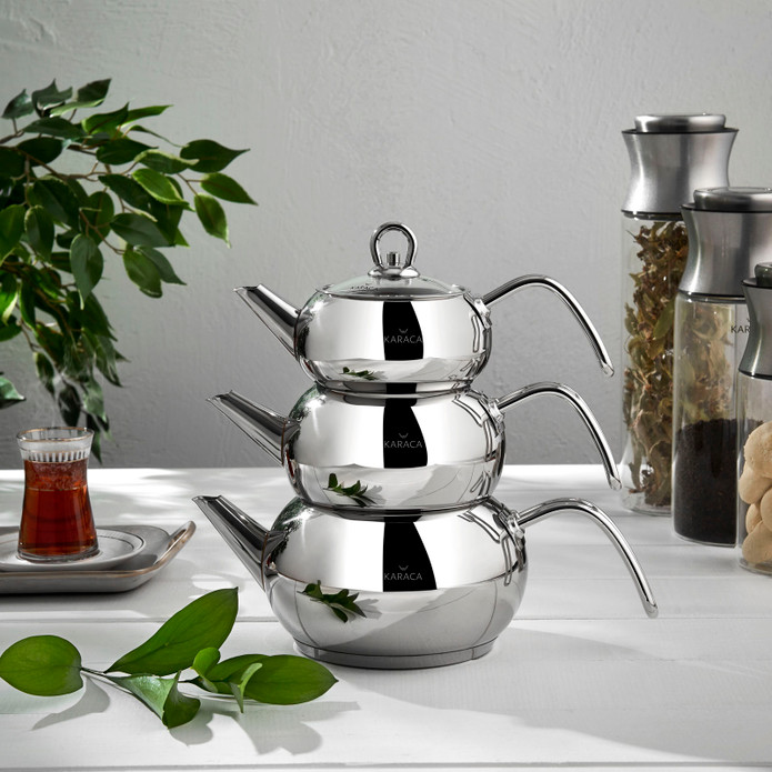 Karaca 3D  Midi Çaydanlık Seti