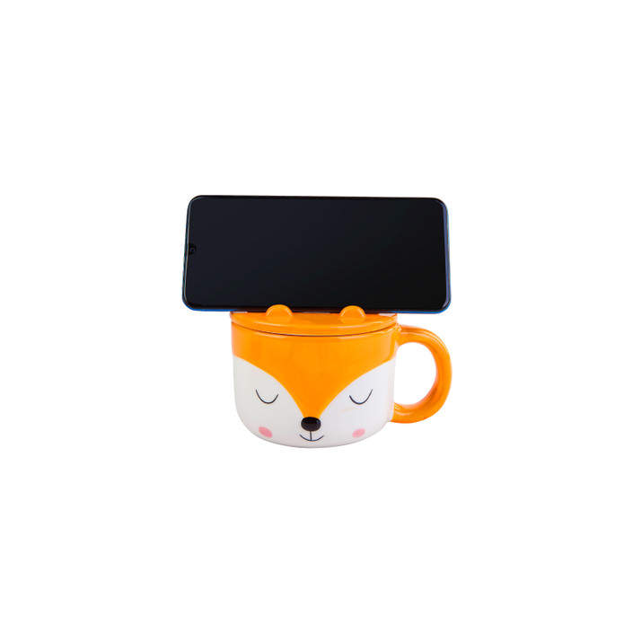 Karaca Animal Fox Holder Mug