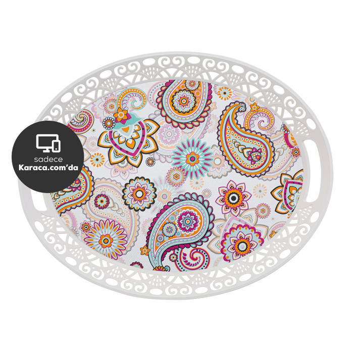 Karaca Bloomy Melamin Oval Tepsi