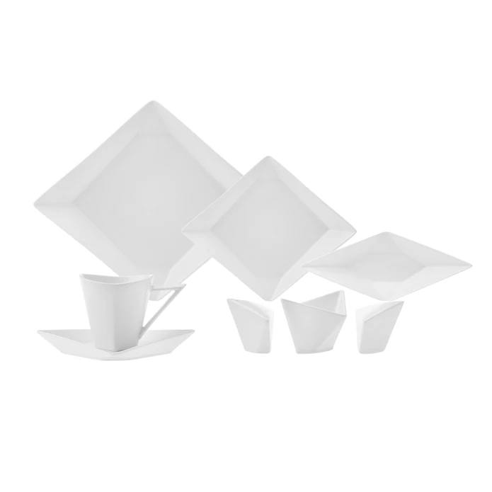 Karaca Origami New Bone 26 Parça 6 Kişilik Kahvaltı/Servis Takımı