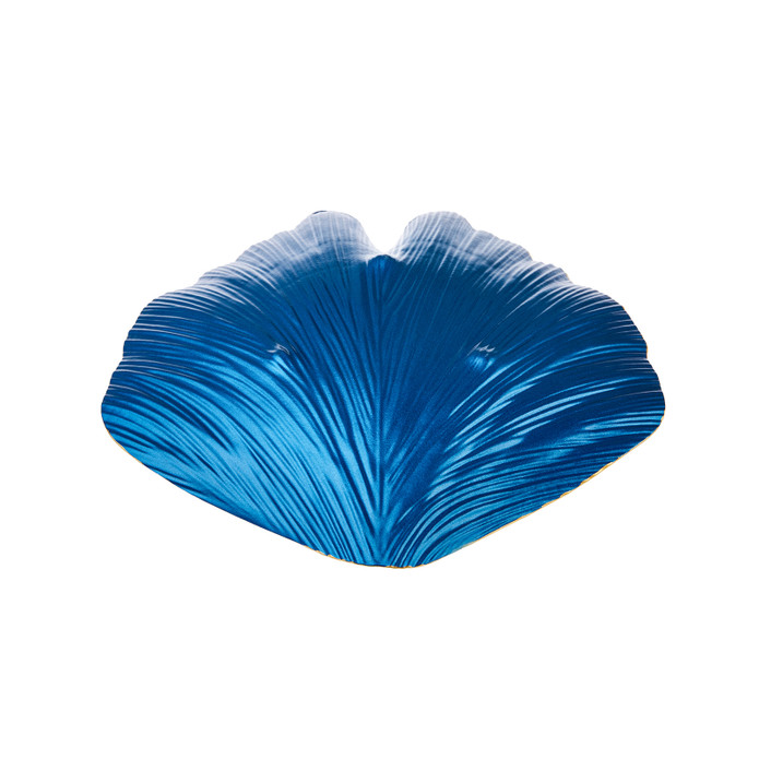 Karaca Ginko Mavi 3lü Dekoratif Tabak Seti