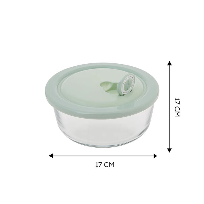 Karaca Verda Yeşil Saklama Kabı Yuvarlak 500 Ml