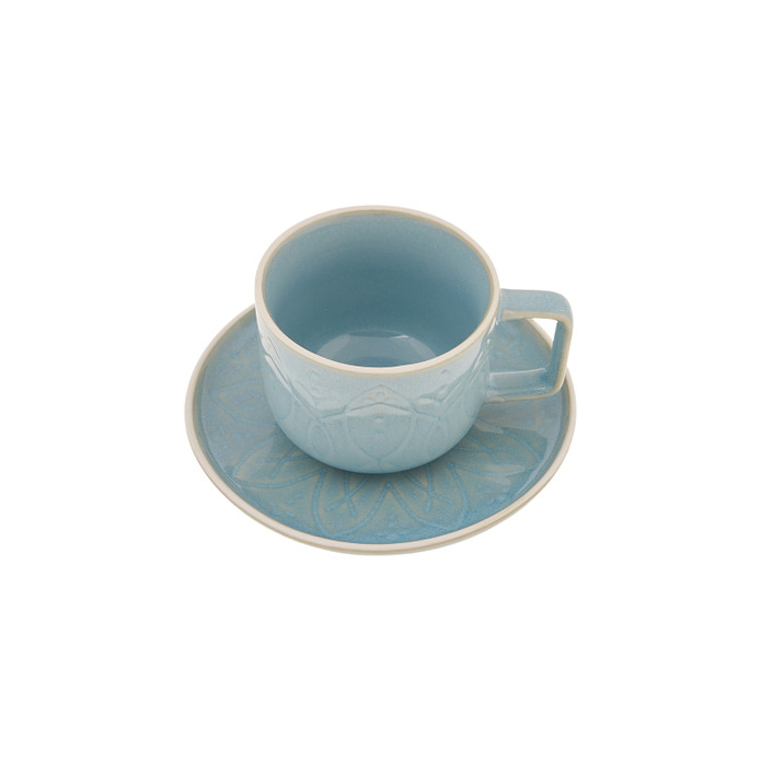 Karaca Vita Mavi 2 Kişilik Çay Fincanı Takımı