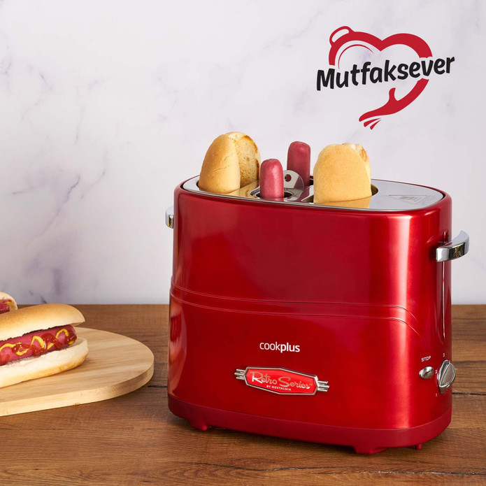 Cookplus Mutfaksever 2li Sosisli Sandviç (Hot Dog) Yapma Makinesi