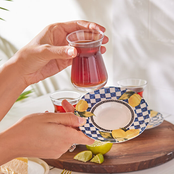 Karaca Lemon 12 Parça 6 Kişilik Çay Seti