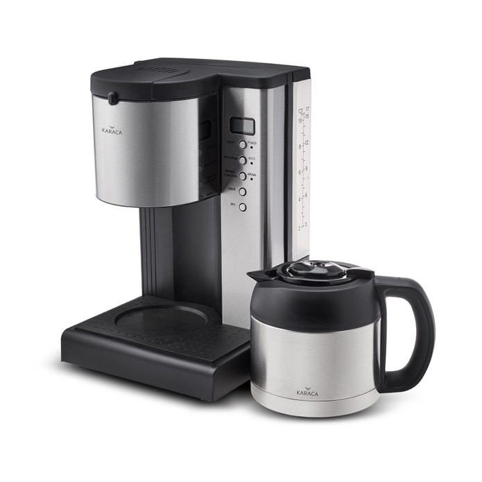 Karaca Coffee Art Aroma Zamanlayıcılı ve Çelik Termos Karaflı Filtre Kahve Makinesi 1,35L