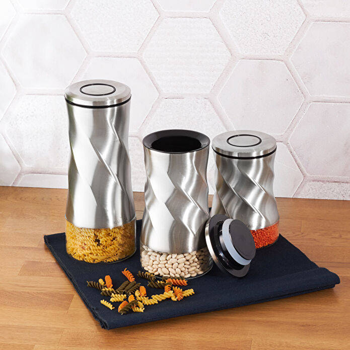 Karaca Tottori İnox Vakumlu Cam Saklama Kabı Seti