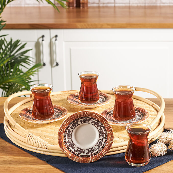 Karaca Zebra 12 Parça 6 Kişilik Çay Seti