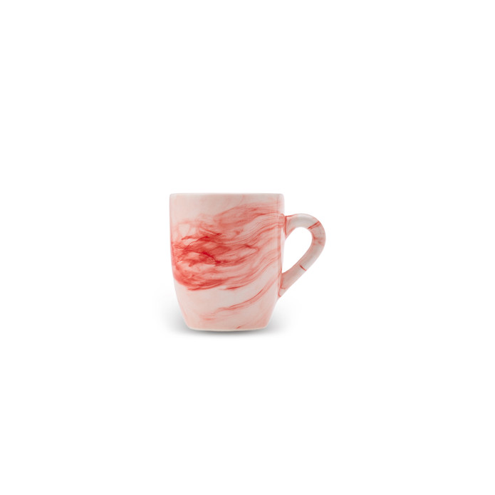 Karaca Siraye Kırmızı 6 Kişilik Kahve Fincanı Takımı 90 ml