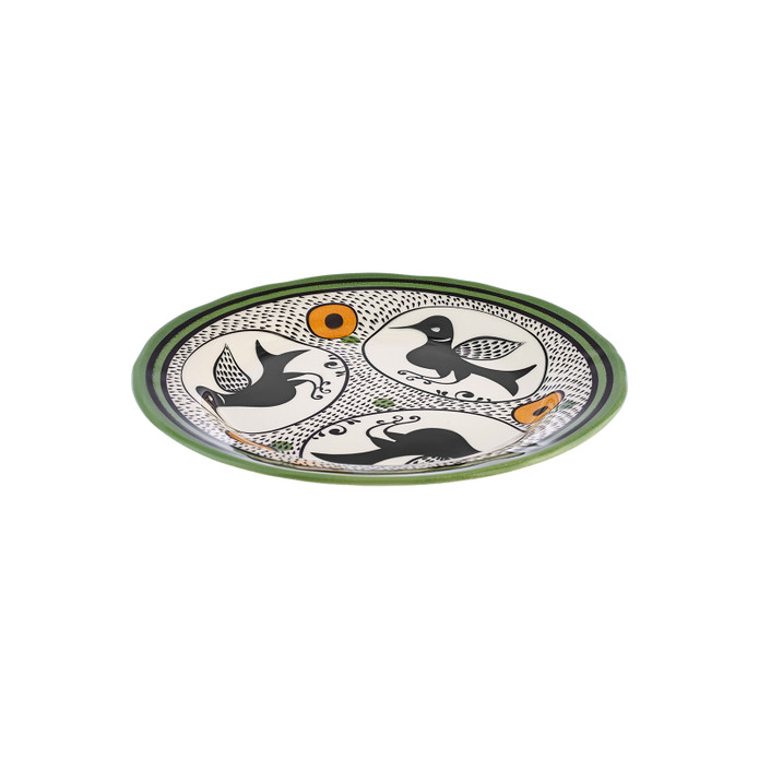 Karaca Paye Selçuklu Serisi Kuşlu Porselen Pasta Tabağı 21 cm