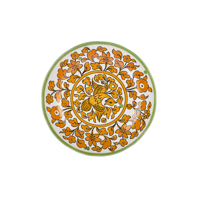 Karaca Paye Selçuklu Serisi Sarı Porselen Pasta Tabağı 21 cm