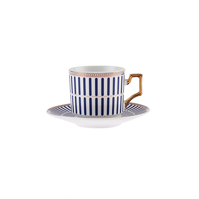 Karaca Jolly Blue Thin 6 Kişilik Kahve Fincan Takımı 100 ml