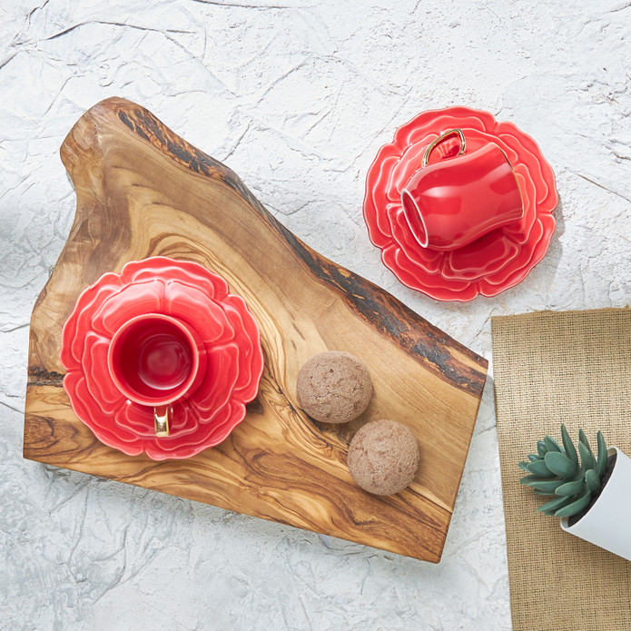Karaca Rose 2 Kişilik Kahve Fincan Takımı 90 ml