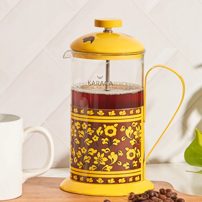 Karaca İznik Vefa Borosilikat Cam French Press 600 ml