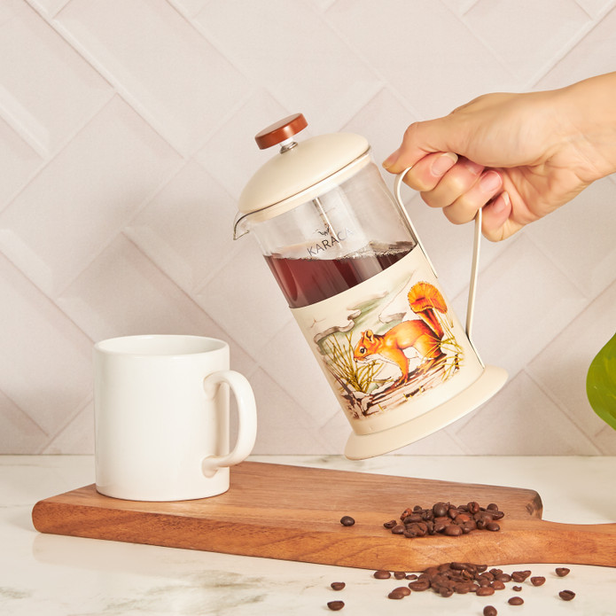 Karaca Legend Grove Borosilikat Cam French Press 600 ml