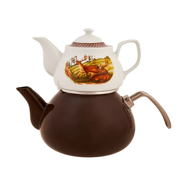 Karaca Legend Midi Grove Porselen Demlikli Çaydanlık Takımı