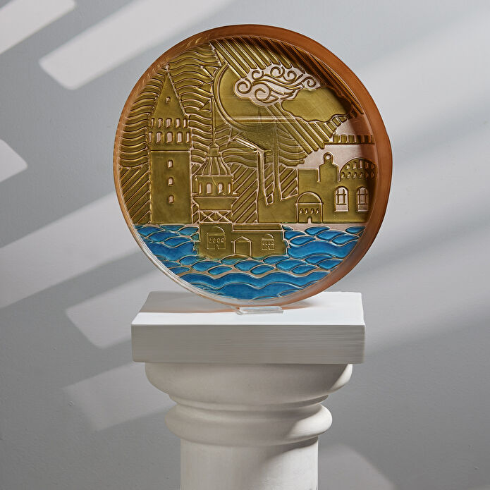 Karaca X İst Collection İstanbul Tepsi Altın 33 cm