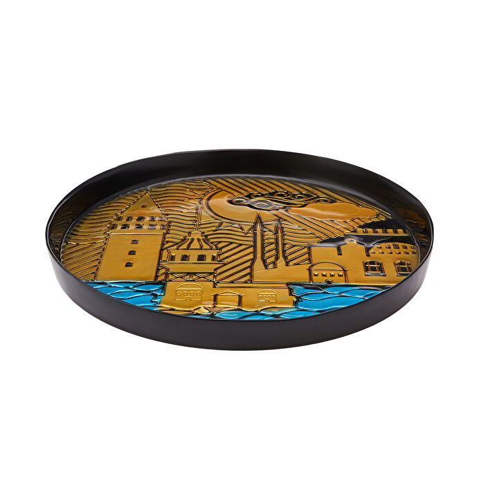 Karaca Home X İst Collection İstanbul Tepsi Siyah 33 cm