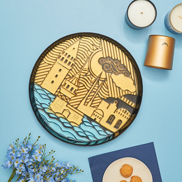 Karaca Home X İst Collection İstanbul Tepsi Siyah 33 cm