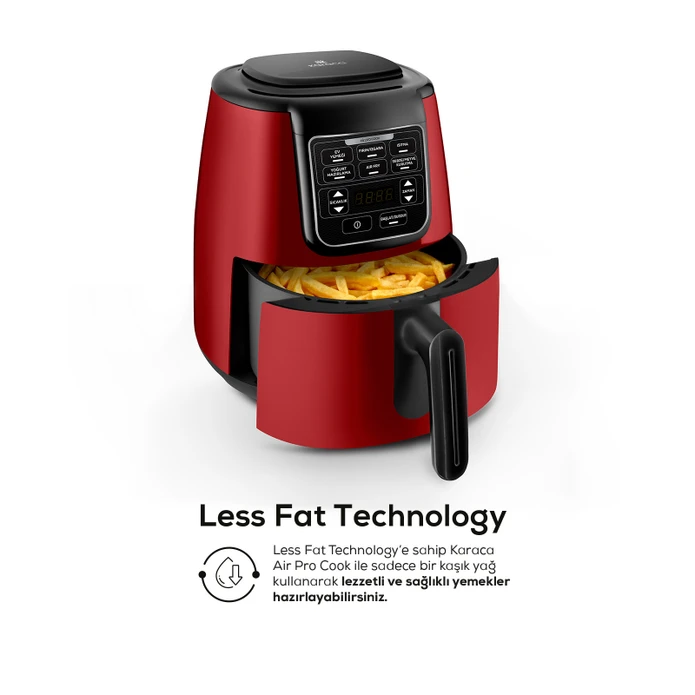 Karaca Air Pro Cook XL 2 in 1 Airfryer Ruby