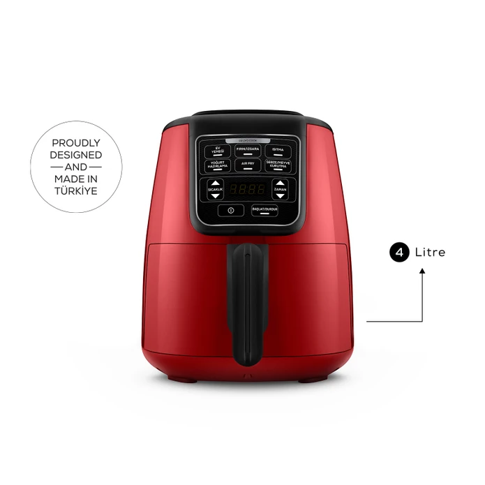 Karaca Air Pro Cook XL 2 in 1 Airfryer Ruby