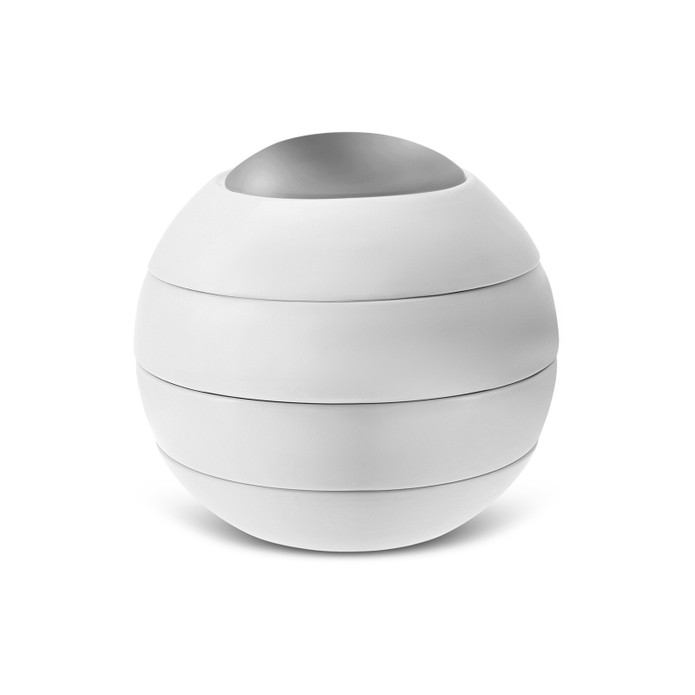 Karaca x Sarıyer Design Sphere Porselen 5 Parça Silver Çerezlik