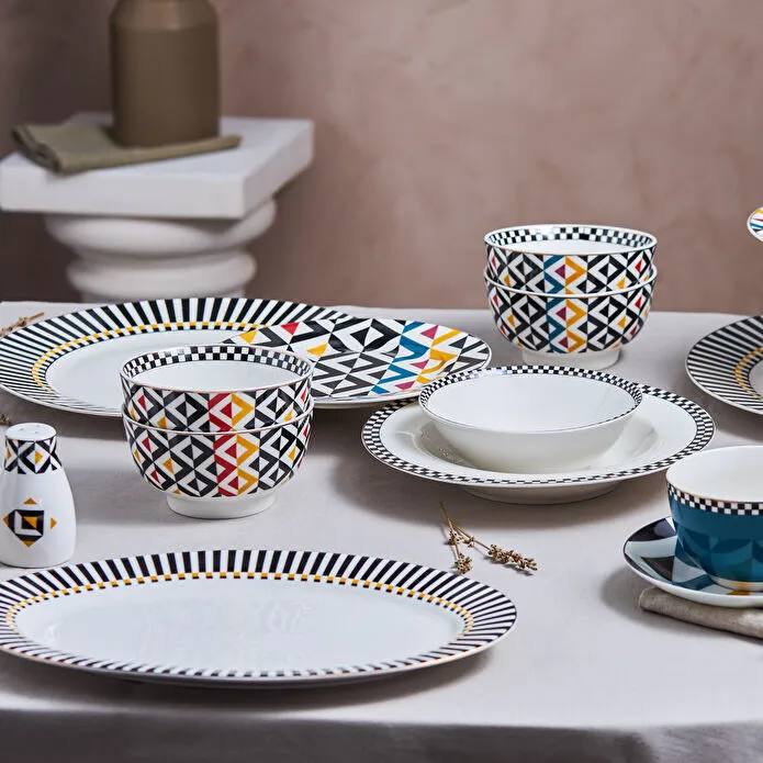 Karaca Game Mavi Çay Fincanı ve Tabağı 220 ml