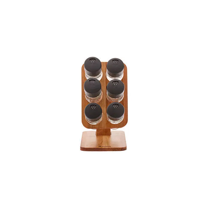 Karaca Koa 7 Parça Standlı Baharatlık/Baharat Takımı