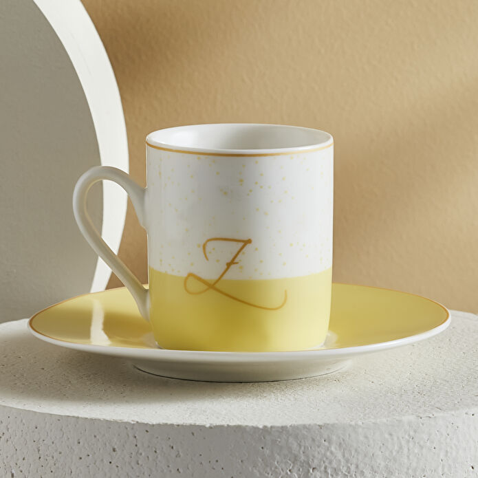 Karaca Z Harfli Tek Kişilik Porselen Kahve Fincanı 100 ml