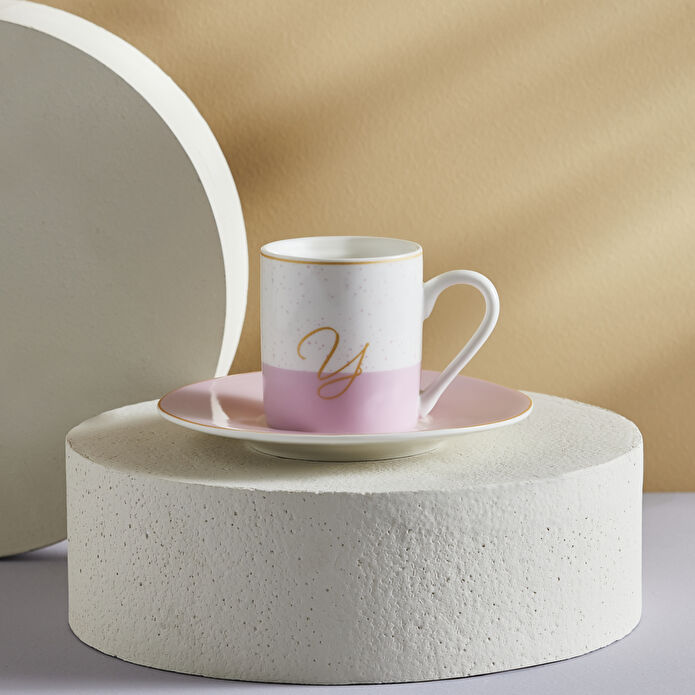 Karaca Y Harfli Tek Kişilik Porselen Kahve Fincanı 100 ml