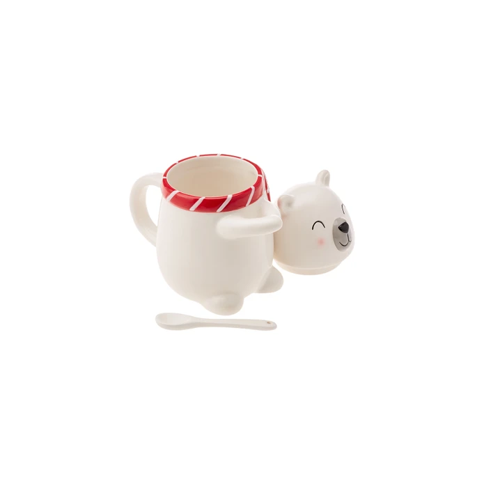 Karaca New Year Polar Bear Kaşıklı Kupa/Mug 350 ml