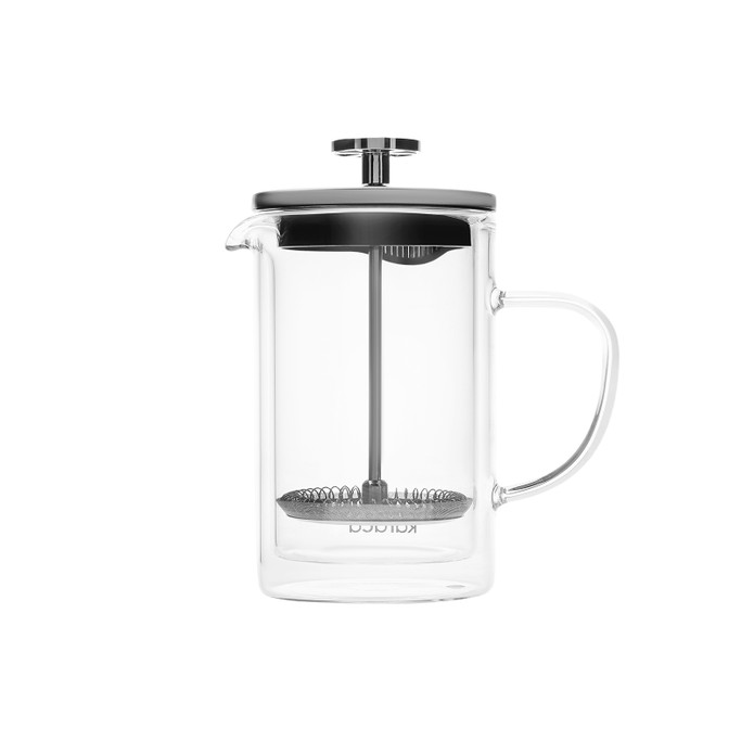 Karaca Pia Çift Cidarlı Borosilikat Cam French Press 800 ml Metalik