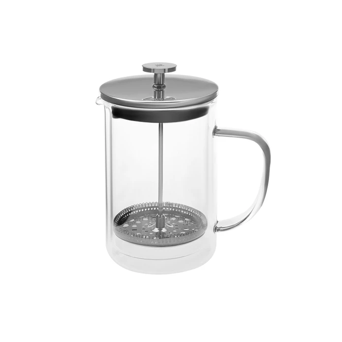 Karaca Pia Çift Cidarlı Borosilikat Cam French Press 800 ml Metalik